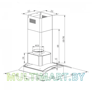 Вытяжка GrandGermes Brela 50 (черный) картинка 9